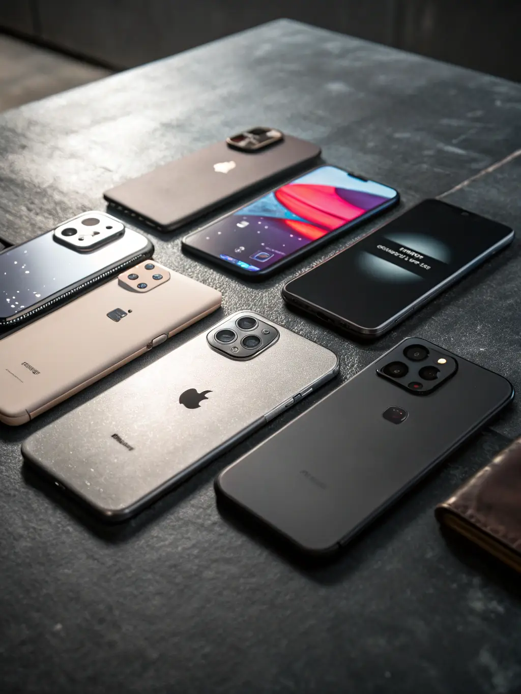 An image showcasing a batch of refurbished Samsung Galaxy A51 phones, neatly arranged, emphasizing the availability of bulk orders.